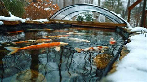 Can Koi Fish Survive Winter in Outdoor Pond? And Why Do They Sometimes Wear Tiny Scarves?