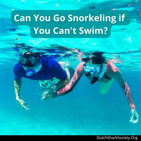 Can You Go Snorkeling If You Can't Swim? And Can You Bake a Cake Without an Oven?